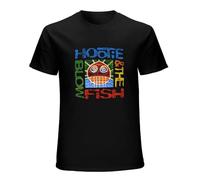 PU KOU Hootie and The Blowfish Cracked Rear View Black Crew Neck Unisex Short Sleeve T-Shirt S