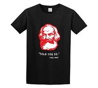 PU KOU I Told You So Anti Capitalism Political Thought Criminals Collection by Allriot Unisex 100% Cotton Short-Sleeve T-Shirts Black M