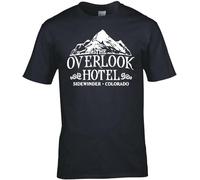 PU KOU Inspired by The Shining The Overlook Hotel T Shirt Inspired by The Shining The Overlook Hotel T Shirt Black 3XL Unisex 100% Cotton Short-Sleeve T-Shirts Black L