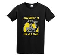PU KOU Johnny 5 is Alive Short Circuit O-Neck 100% Cotton Short Sleeve Unisex T-Shirt L