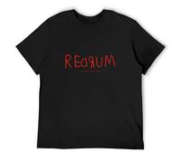 PU KOU of The Shining Mens Redrum Text T-Shirt T-Shirt Black XXXL
