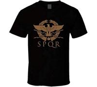 PU KOU SPQR Roman Eagle O-Neck 100% Cotton Short Sleeve Unisex T-Shirt XL