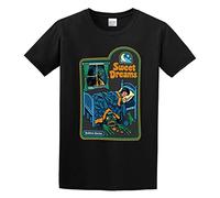 PU KOU Sweet Dreams Art Unisex 100% Cotton Short-Sleeve T-Shirts Black XXL