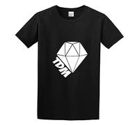 PU KOU The Diamond Mine Cart TDM Logo Unisex 100% Cotton Short-Sleeve T-Shirts Black L