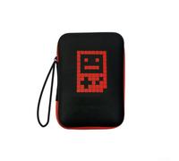 PU Leather Carrying Case for pour miyoo pour mini Plus Black | Shock-absorbing foam, hard shell protection, prevents bumps, fits 5.5x3.7 inches, travel ready