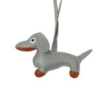 PU Leather Dog Keychain - Animal Key Holder, Handmade Dachshund Ornament, Lightweight Durable Design Feature, Practical Key Organizer Accessory, Cute Decorative Charm | Bag Purse Backpack Decoration