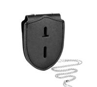 PU Leather Duty Belt Shield Holder for Law Enforcement Badge | Secure black PU leather duty belt shield holder designed for law enforcement professionals, sheriffs, and state troopers.