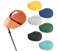 PU Leather Golf Iron Head Covers, Iron Club Protector, Sturdy Cover with Easy Identification Build, Golf Accessory, Player Gear with Sturdy Design, Cover Tool for Men and Women
