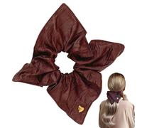 PU Leather Scrunchies, Large Ponytail Holder, Stylish Elastic Hair Ties, Durable Hair Accessories, Soft Faux Leather Design (5PCS) for Women, Girls, Thick and Thin Hair