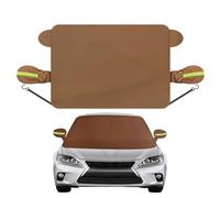 PU Leather Snow Cover, Car Windshield Protector, 45.67x61.42 in inches Dustproof Waterproof Cover, Auto Snow and Ice Shield, Windshield Accessory with Sturdy Design, Car Tool for Winter & Frost