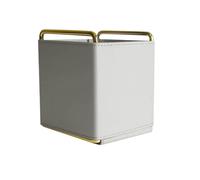 PU leather square pen pencil holder Desktop stationery storage box Office accessories container box