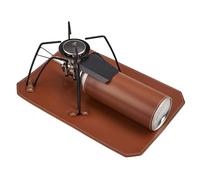 PU Leather Stove Top Mat, Portable Camp Stove Protection Pad, 11.81x7.87 Inches Heat-Resistant Cooking Accessory for Camping and Picnics, Stove Base Camping Picnics, Hiking Mat