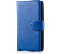 Pu Leather Wallet Flip Case For Samsung Galaxy A3 (2015), Cover With Card Slots And Magnetic Closure - Dark Blue