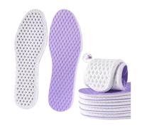 PU Shock-Absorbing Sports Insoles Breathable Cool Insole Men Women Shoes 2Pcs/4Pcs(Purple-2Pcs,EU41-42)