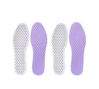 PU Shock-Absorbing Sports Insoles Breathable Cool Insole Men Women Shoes 2Pcs/4Pcs(Purple-4Pcs,EU45-46)