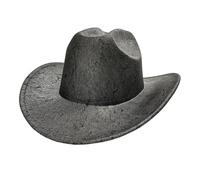 PU Western pour adultes Unisexe Wide Brims Vintage Pour cosplay et soirées à thème Femmes Utilisation quotidienne Cours de tête Cosplay, Noir , taille unique