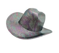 PU Western pour adultes Unisexe Wide Brims Vintage Pour cosplay et soirées à thème Femmes Utilisation quotidienne Cours de tête Cosplay, couleur, taille unique