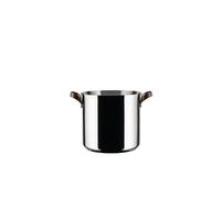 Alessi Marmite haute EDO Inox 18/10 24 cm Marron