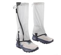 PU4000 Guêtres de randonnée imperméables légères et résistantes à la déchirure pour hommes et femmes, pour le trekking, l'escalade, le ski (gris)