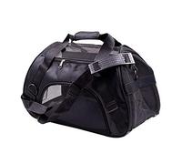 PUAO Sac de transport portable pour animal domestique, sac à main pour chien, chiot, animal de compagnie approuvé par les compagnies aériennes pour chats et chiens de petite taille noir Noir S