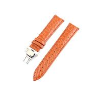 Puasny Bracelet de montre en cuir pour homme - Convient aux montres de 18 mm, 19 mm, 20 mm, 21 mm, 22 mm et 24 mm,Brun clair,12 mm