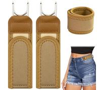 Puasok 2 Pièces Ceinture Sans Élastique À Crochet Métallique Kit, Tactical Metal Hook Elastic Belt-Buckleless Belt Hook, Ajustable Ceintures Extensible Invisible Unisexe Sans Boucle, pour Quotidien