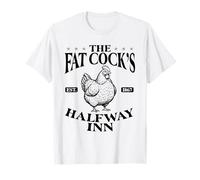 Pub Amusant The Fat Cock's Halfway Inn T-Shirt