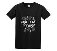 Pub Rock Forever Ian Dury Nick Lowe Dr Feelgood Rock Unisex 100% Cotton Short-Sleeve T-Shirts Black XXL