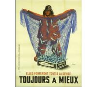 Pub Sardine Amieux Affiche Poster Reproduction - Format 50X70 cm Papier Luxe 300 GR - Vente du fichier numérique HD Possible Nous Consulter (Boutique : affichevintage.FR)