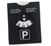 pubblimania Disque de stationnement pour Zone Bleue européen en Cuir synthétique Soft-Touch Cm 10x13 (Disque horaire Luxe)