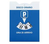 pubblimania Disque de Stationnement Zone Bleue Maxi avec Sachet Transparent en PVC 11 x 14 cm