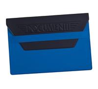 pubblimania Pochette Porte-documents Porte Papier Voiture Moto en Tam avec rabat de fermeture (Bleu)