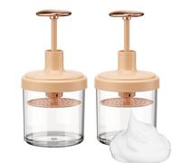 Pubcontti Lot de 2 mousses pour le visage - Poignée à rebond automatique, machine à mousse riche pour le lavage du visage en quelques secondes | Design en maille multi-trous, nettoyage des pores en
