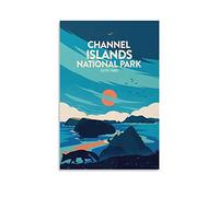 PUBDSKBLDE Plaque en métal style rétro îles Anglo-Normandes de Californie - Décoration murale pour maison, cuisine, bar, café, club, grotte - 20 x 30 cm