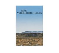 PUBDSKBLDE Plaque en métal Yorkshire Dales Grassland - Décoration murale vintage - Pour maison, cuisine, bar, café, club, grotte - 30 x 43 cm