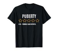 Puberté 0/10 Terrible Skin Updates Funny Teen T-Shirt