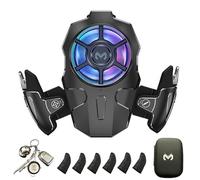 PUBG Déclencheurs mobiles haute fréquence 11 en 1 avec ventilateur de refroidissement, manette de jeu pour téléphone portable PUBG avec refroidisseur pour PUBG/Fortnite/Call of Duty, 40 prises par