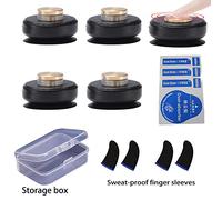 PUBG Lot de 9 kits de déclenchement pour manette de jeu mobile, 5 boutons tactiles pour téléphone, tablette, 4 gants anti-transpiration pour jeu