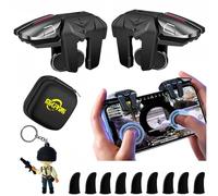 PUBG Mobile Déclencheurs 13 en 1, 4 GamingTriggers Manette de jeu pour téléphone portable PUBG/Fortnite/Call of Duty/Rules of Survival, Aim & Fire Trigger pour iPhone et téléphone Android (garçon)