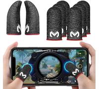 Pubg Mobile Phone Game Sleeve Finger,[8 Pack] Anti-Transpiration Respirant Finger Manches Écran Tactile Tir Et Visée Sensibles-Finger Manches Pour Couteaux Out/Pubg Pour Android Et Ios
