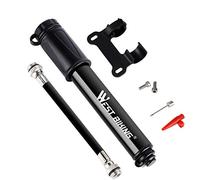 Pubiao Pompes à Main Cyclisme 100 PSI Portable Alliage Mini Pompe à Pneu de vélo Valve Universelle Presta et Schrader pour Pompe à Bille de vélo de Route