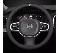 PUBIBD Couvre Volant Voiture pour Volvo XC90 XC 90, Respirante Antidérapante Confortable Moelleuse Durable Élastique Housse de Volant, Protecteur de Volant,A