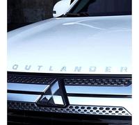 PUBIBD Emblème de Logo de Voiture pour Mitsubishi Outlander, Lettres Emblem Décoration Autocollant D'Insigne Voiture, Décalcomanies Logo Badge Voiture Stickers