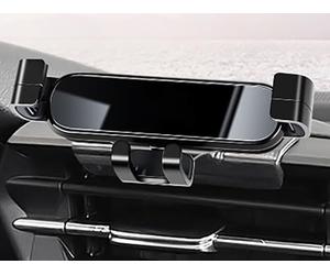 PUBIBD Support Téléphone Voiture pour Audi A3 2021-2025, Pivotant à 360° Réglable Très Stable Résistant Porte Téléphone Voiture, Protéger Le Téléphone Portable,D