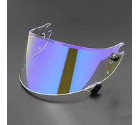 PUBIBD Visiere Casque Moto pour Shark Race R Pro GP, Remplacement de Visière de Lentille de Casque de Bouclier de Vent de Moto, Visage Moto Casque Pare-Brise Visière,E Aurora Blue