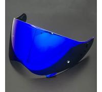 PUBIBD Visiere Casque Moto pour SHOEI Hornet ADV, Remplacement de Visière de Lentille de Casque de Bouclier de Vent de Moto, Visage Moto Casque Pare-Brise Visière,B Blue-Plated