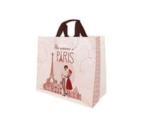 PUBLI EMBAL - Sac cabas polypro tissé - amour paris - 33 L - 43x20x38cm