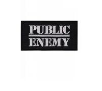Public Enemy - Écusson brodé à thermocoller - Accessoire - Hip Hop - Musique - Argenté