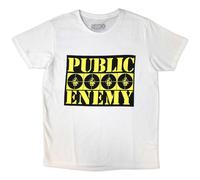Public Enemy Four Logos Autorisé T-shirt Hommes