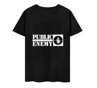 Public Enemy Hip Hop Rap Music Band Unisex Crew Neck Cotton Tee Men's Short-Sleeve T-Shirts White L